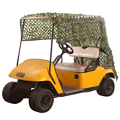 10L0L Golf Cart Cover Woodland Camouflage Netting Desert Camo Net ...
