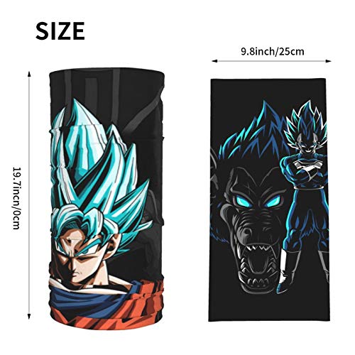 Dragon-Ball-Z Unisex Sun Uv Protection Face Bandana Neck Gaiter, R...