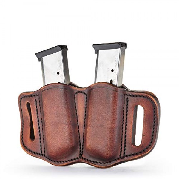 1791 GUNLEATHER 2.1 Mag Holster - Double Mag Pouch for Single Stac...
