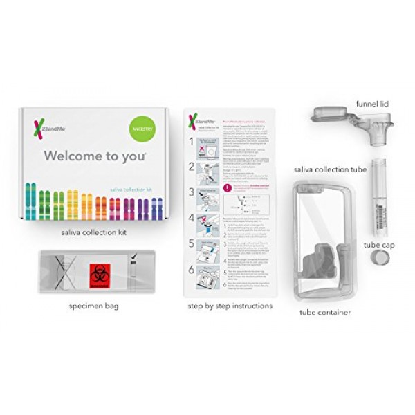 23andMe DNA Test Ancestry Personal Genetic Service - includes at-h...