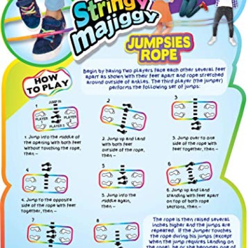Chinese Jump Rope or Kids 12 Pack by JA-RU Jumping Game I | Girl...