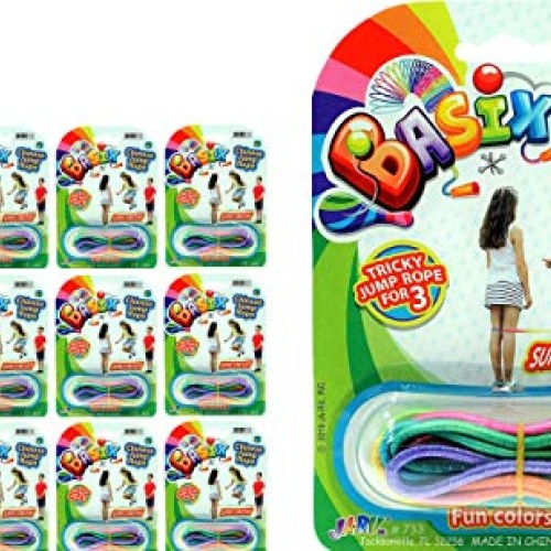Chinese Jump Rope or Kids 12 Pack by JA-RU Jumping Game I | Girl...