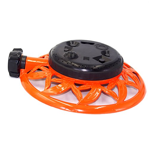 2wayz 8 Pattern Turret Garden Lawn Sprinkler with Super Heavy Duty...