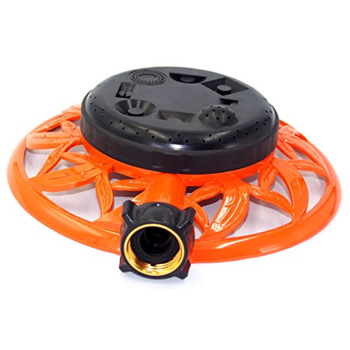 2wayz 8 Pattern Turret Garden Lawn Sprinkler with Super Heavy Duty...