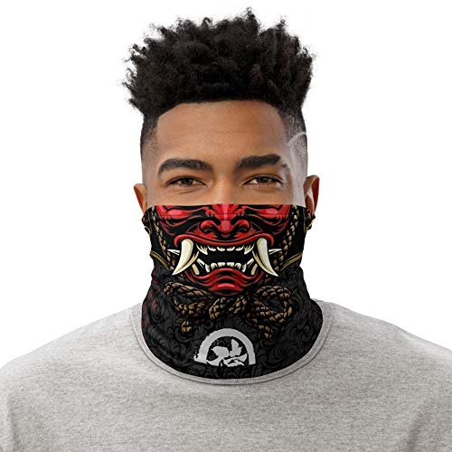Demon Oni Samurai Japanese Streetwear Neck Gaiter Face Mask headba...
