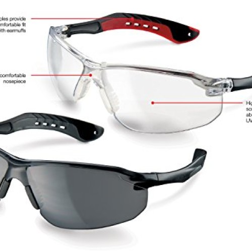 3M - 47010-WV6 Flat Temple Safety Eyewear with Scratch Resistant L...