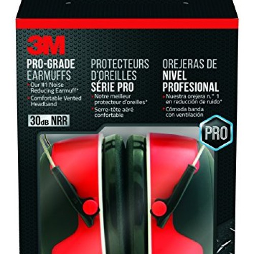 3M - 90565-4DC-PS Pro-Grade Noise-Reducing Earmuff, NRR 30 dB Stan...