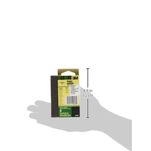 3M 907NA Small Area Sanding Sponge, 3.75 in by 2.625 in by 1 in, E...