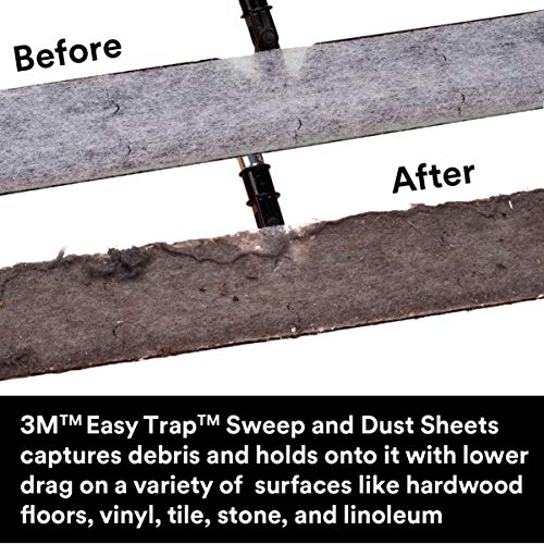 3M Easy Trap Duster Sweep and Dust Sheets for Cleaning Dirt, Sand,...