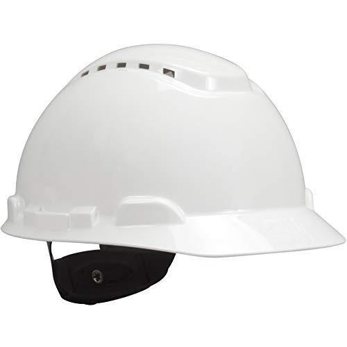 3M Hard Hat, White, Lightweight, Vented, UV Indicator, Adjustable ...