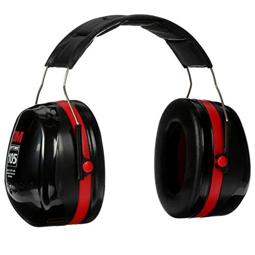 3M PELTOR Optime 105 Earmuffs H10A, Over-the-Head