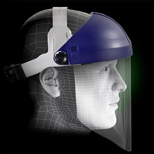3M Ratchet Headgear H8A with Clear Polycarbonate Faceshield WP96