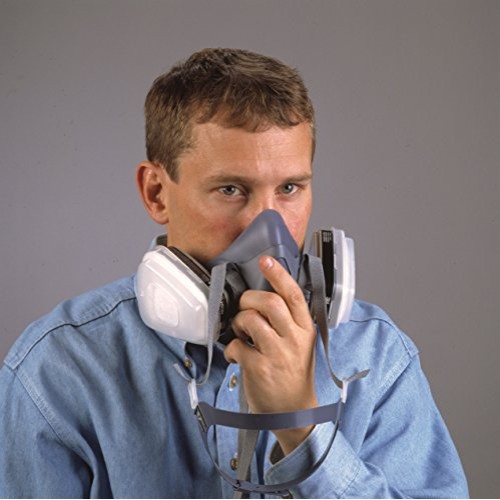 3M Reusable Respirator, Half Face Piece 7501, Use With Bayonet Car...