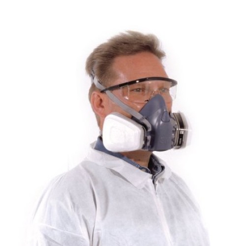 3M Reusable Respirator, Half Face Piece 7501, Use With Bayonet Car...