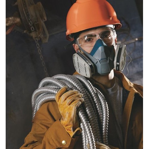 3M Rugged Comfort Half Facepiece Reusable Respirator 6503/49491, L...