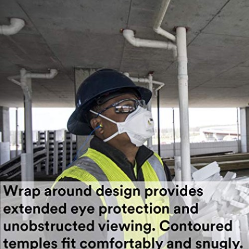 3M Safety Glasses, Virtua CCS, ANSI Z87, Anti-Fog, Clear Lens, Blu...