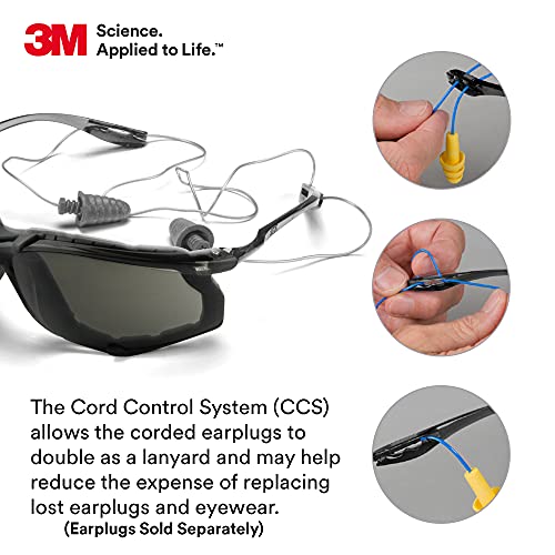 3M Safety Glasses, Virtua CCS, ANSI Z87, Anti-Fog, Gray Lens, Blac...