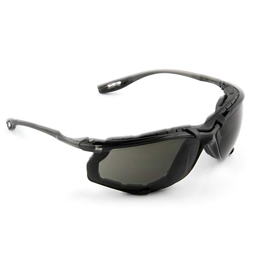 3M Safety Glasses, Virtua CCS, ANSI Z87, Anti-Fog, Gray Lens, Blac...