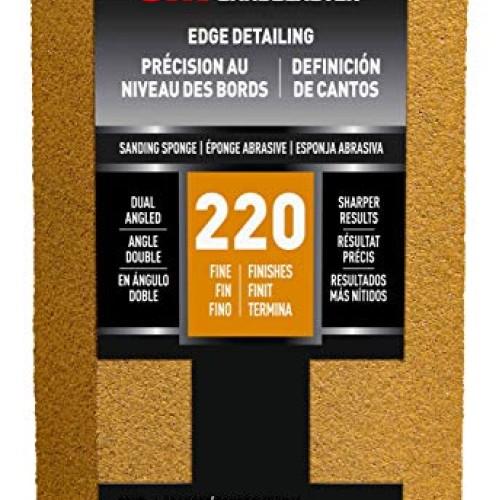 3M SandBlaster 9565 Large Between Coats Dual Angle Sanding Sponge,...