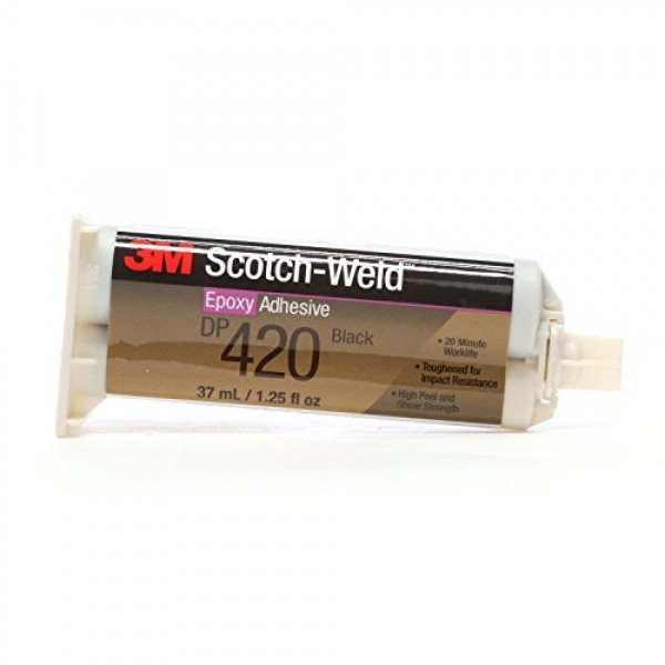 3M Scotch-Weld Epoxy Adhesive DP420 Black, 1.25 fl oz Pack of 1