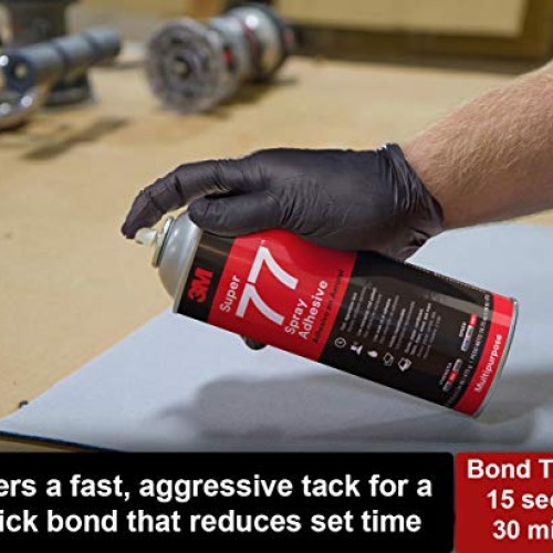 3M Super 77 Multipurpose Permanent Spray Adhesive Glue, Paper, Car...