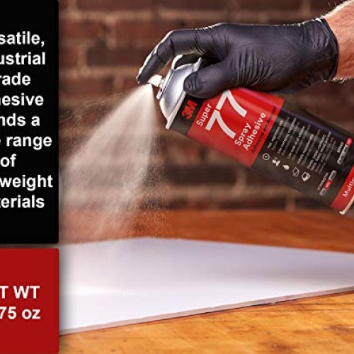 3M Super 77 Multipurpose Permanent Spray Adhesive Glue, Paper, Car...