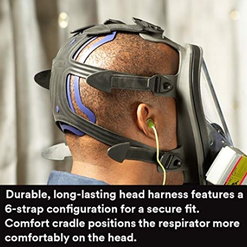 3M Ultimate FX Full Facepiece Reusable Respirator FF-401, Mold, Pa...