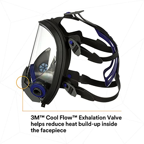 3M Ultimate FX Full Facepiece Reusable Respirator FF-401, Mold, Pa...