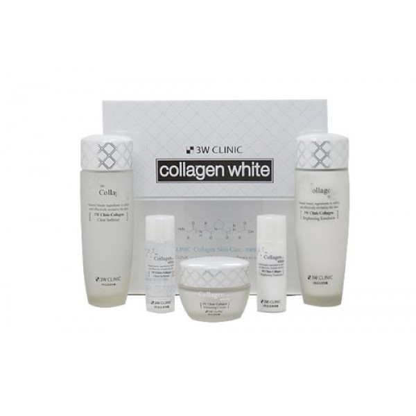 3W CLINIC Collagen White Skin Care 3-Piece Set / whitening,soft,...