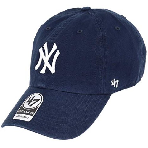 MLB New York Yankees Mens 47 Brand Home Clean Up Cap, Navy, One-...