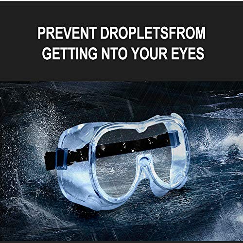 4WDKING Anti-Fog Protective Safety Goggles, Clear Lens Fog-Free An...