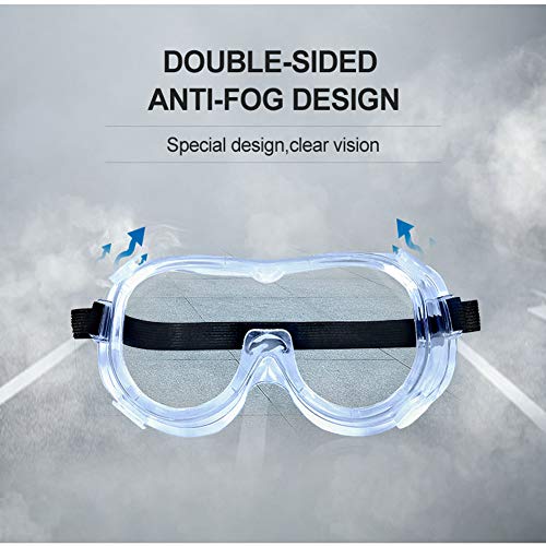 4WDKING Anti-Fog Protective Safety Goggles, Clear Lens Fog-Free An...