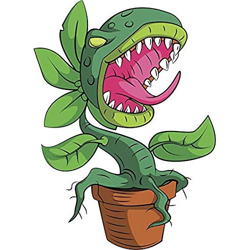 Scary Angry Venus Fly Trap Monster Cartoon Steel Bottle Stopper Wi...