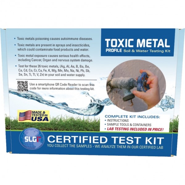 Schneider Labs Toxic Metals Ground/Waste Water, Soil or Bulk 1 PK Test Kit 5 Business Days