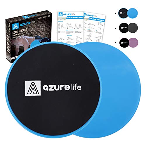 A AZURELIFE Exercise Core Sliders, Dual Sided Exercise Gliding Dis...