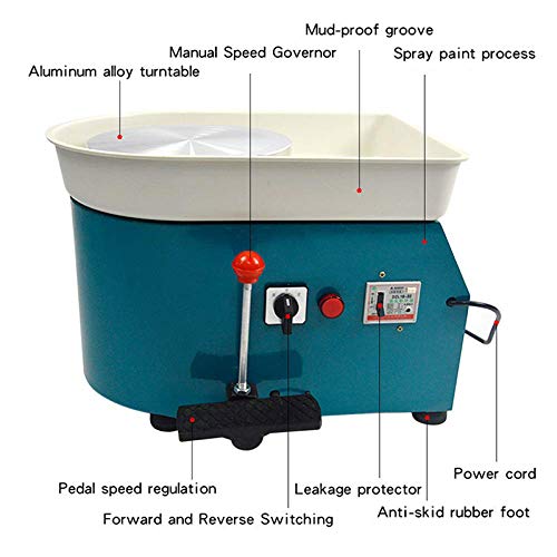 A.B Crew Pottery Wheel Pottery Forming Machine 25CM 350W Electric ...