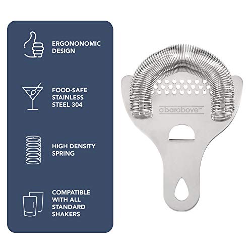 Hawthorne Cocktail Strainer - Stainless Steel Strainer for Profess...