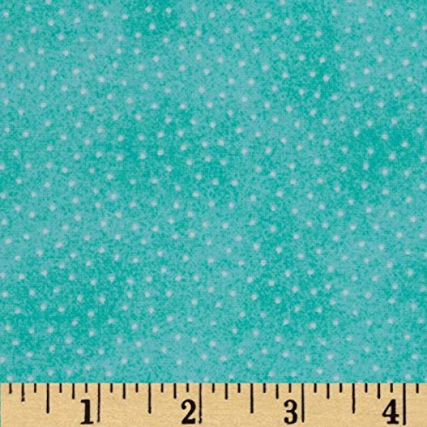 A.E. Nathan Comfy Flannel Micro Dot Aqua Fabric By The Yard