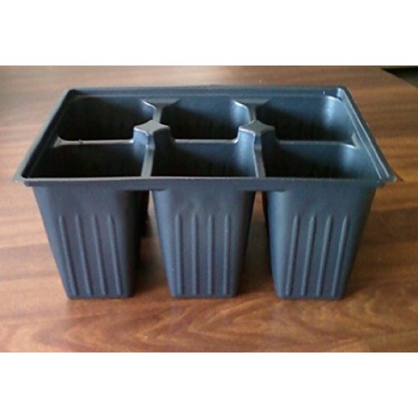 Seed starter trays 300 DEEP EXTRA LARGE CELLS total 50 trays of 6...