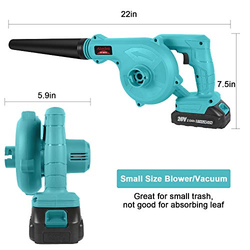 Abeden Cordless Leaf Blower,2-in-1 Electric Handheld Sweeper/Vacuu...