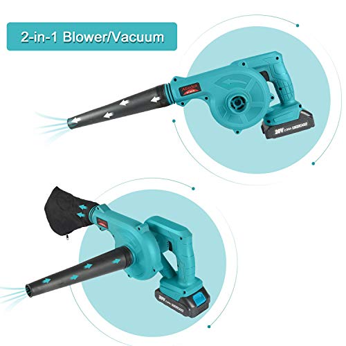 Abeden Cordless Leaf Blower,2-in-1 Electric Handheld Sweeper/Vacuu...