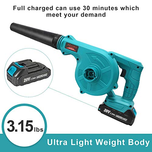 Abeden Cordless Leaf Blower,2-in-1 Electric Handheld Sweeper/Vacuu...
