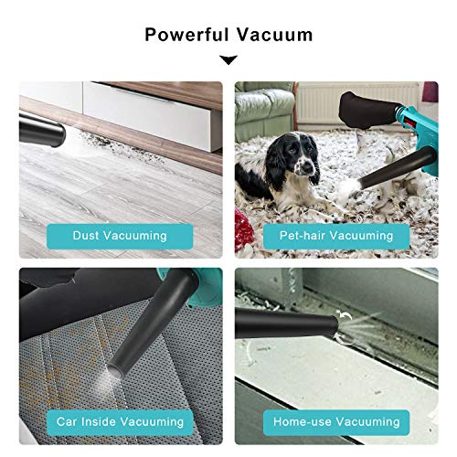 Abeden Cordless Leaf Blower,2-in-1 Electric Handheld Sweeper/Vacuu...
