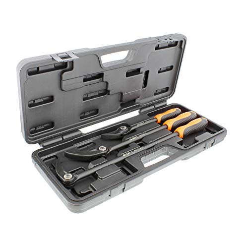 ABN Adjustable Pry Bar Set Heavy Duty 11-Point Indexing Pry Bar Se...