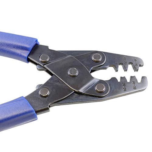 ABN Open Barrel Crimper, Wire Crimper Tool for 14-24 Gauge Wire, P...