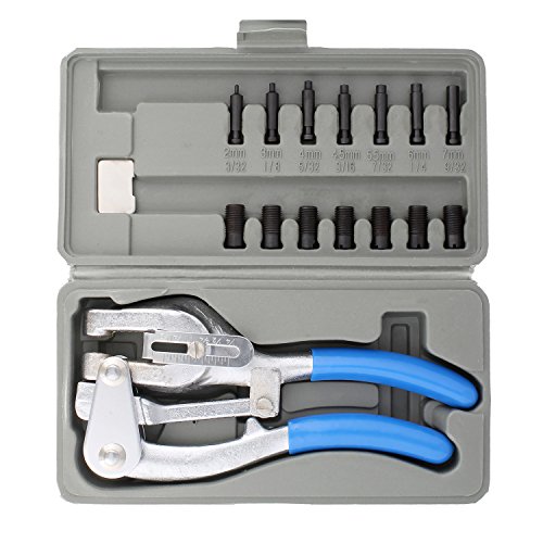 ABN Power Punch Heavy Duty Hole Punch Set - Metal Hole Punch, Heav...