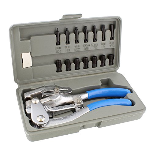 ABN Power Punch Heavy Duty Hole Punch Set - Metal Hole Punch, Heav...