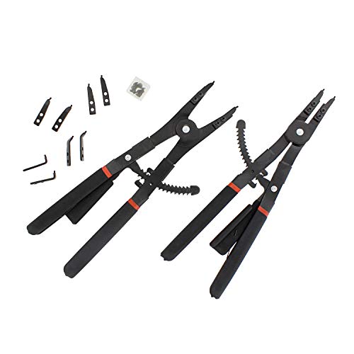 ABN Snap Ring Pliers Set – 16 Inch Internal External Snap Ring Pli...