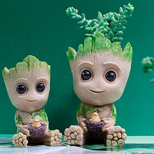 Baby Groot Flowerpot Succulent Planters Pot,Cute Groot Model for G...