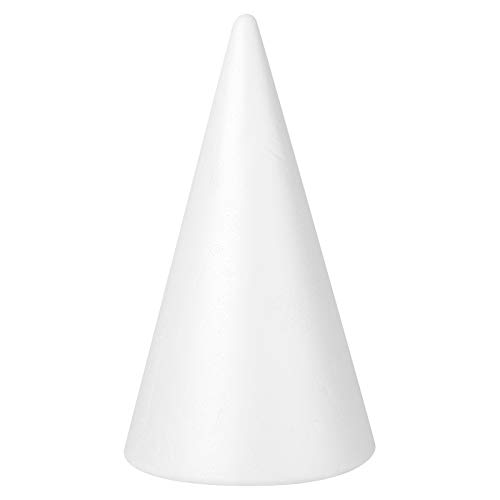 ABOOFAN 2pcs Craft Foam Cone for DIY Crafts White Polystyrene Cone...